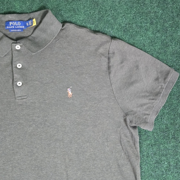 Polo Ralph Lauren | Custom Slim Fit 100% Cotton Short Sleeve Polo Shirt - Picture 11 of 13